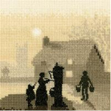 HC371 Heritage Crafts Схема для вишивки рахунковим хрестиком - Сільська помпа Village Pump 12,5x12,5 см, папір