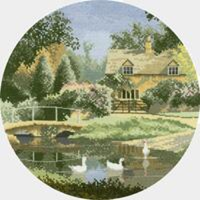 HC406 Heritage Crafts Схема для вишивки рахунковим хрестиком - Шлях до Фордів Ford Way 25,5x25,5 см, папір HC406 Heritage Crafts Схема для вишивки рахунковим хрестиком - Шлях до Фордів Ford Way 25,5x25,5 см, папір