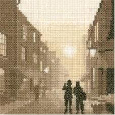 HC411 Heritage Crafts Схема для вишивки рахунковим хрестиком - В ритмі On the Beat 12,5x12,5 см, папір