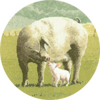 HC449 Heritage Crafts Паперова схема для вишивки рахунковим хрестиком - Свинячі казки Pig Tales 20,5x20,5 см
