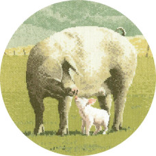 HC449 Heritage Crafts Паперова схема для вишивки рахунковим хрестиком - Свинячі казки Pig Tales 20,5x20,5 см