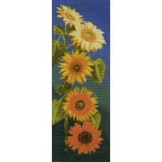 HC472 Heritage Crafts Схема для вишивки рахунковим хрестиком - Соняшник Sunflower Panel 31x11 см, папір