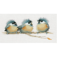 HC543 Heritage Crafts Схема для вишивки рахунковим хрестиком - У доброму настрої Sitting Pretty 9x20,5 см, папір