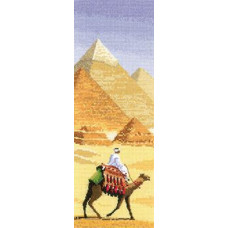 HC582 Heritage Crafts Схема для вишивки рахунковим хрестиком - Пірамиди The Pyramids 31x11 см, папір