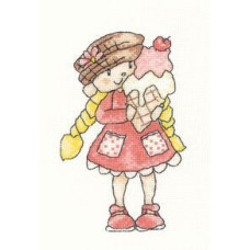 HC606 Heritage Crafts Схема для вишивки рахунковим хрестиком - Морозиво Ice Cream 15,5x9,5 см, папір