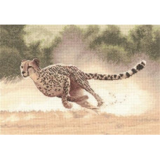 HC617 Heritage Crafts Схема для вишивки рахунковим хрестиком - Гепард Cheetah 22x32 см, папір