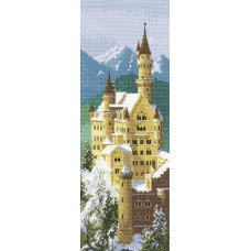 HC620 Heritage Crafts Схема для вишивки рахунковим хрестиком - Замок Нойшванштайн Neuschwanstein Castle 31x11 см, папір
