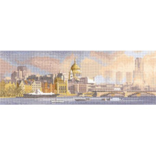 HC673 Heritage Crafts Схема для вишивки рахунковим хрестиком - Лондонський горизонт London Skyline 11x31 см, папір