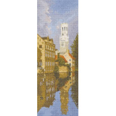 HC706 Heritage Crafts Схема для вишивки рахунковим хрестиком - Брюгге Bruges 31x11 см, папір
