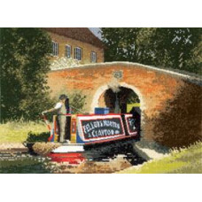 HC733 Heritage Crafts Схема для вишивки рахунковим хрестиком - Під мостом Under the Bridge 21x30 см, папір