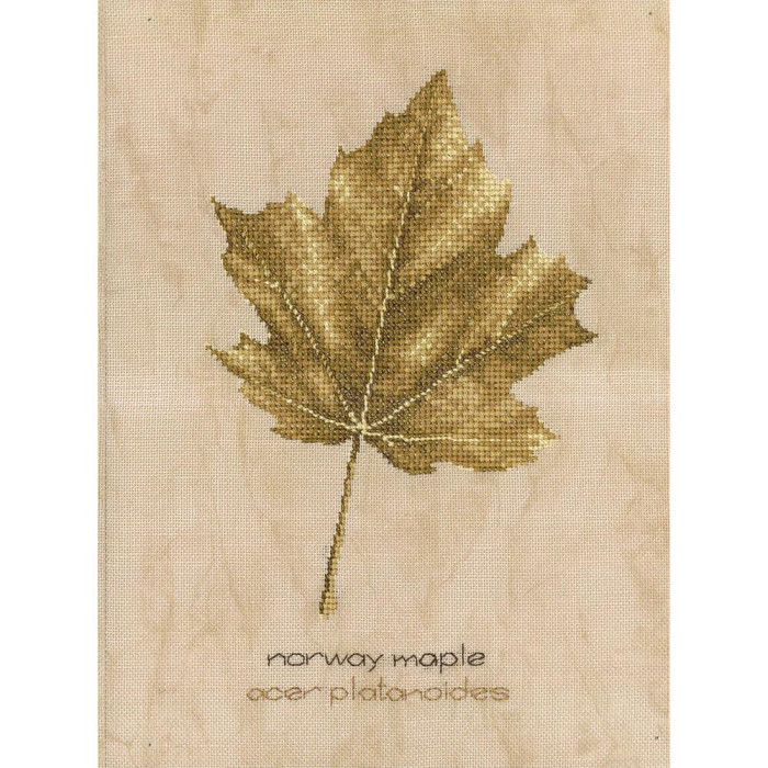 HC749 Heritage Crafts Схема для вишивки рахунковим хрестиком - Norway Maple Клен Норвезький 12,5x20,5 см, папір HC749 Heritage Crafts Схема для вишивки рахунковим хрестиком - Norway Maple Клен Норвезький 12,5x20,5 см, папір