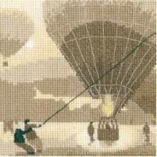 HC761 Heritage Crafts Схема для вишивки рахунковим хрестиком - Велика втеча Great Escape 12,5x12,5 см, папір