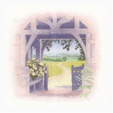 HC835 Heritage Crafts Схема для вишивки рахунковим хрестиком - Брама Lych Gate 24x24 см, папір