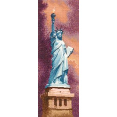 HC852 Heritage Crafts Схема для вишивки рахунковим хрестиком - Статуя Свободи Statue of Liberty 31x11 см, папір