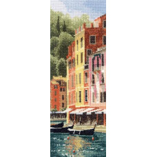 HC854 Heritage Crafts Схема для вишивки рахунковим хрестиком - Портофіно Portofino 31x11 см, папір