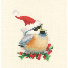 HC866 Heritage Crafts Схема для вишивки рахунковим хрестиком - Різдвяне курча Christmas Chick 8x9,5 см, папір