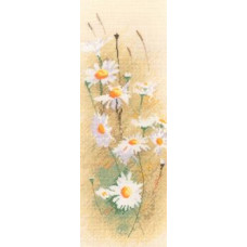HC877 Heritage Crafts Схема для вишивки рахунковим хрестиком - Ромашки Daisy Panel 31x11 см, папір