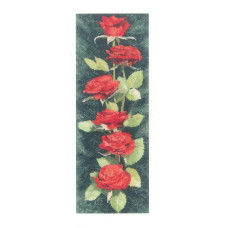 HC893 Heritage Crafts Схема для вишивки рахунковим хрестиком - Червоні троянди Red Roses Panel 31x11 см, папір