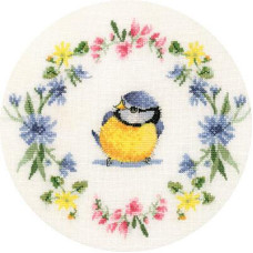 HC915 Heritage Crafts Схема для вишивки рахунковим хрестиком - Літній вінок Summer Garland 20x20 см, папір