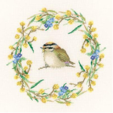 HC924 Heritage Crafts Схема для вишивки рахунковим хрестиком - Весняний вінок Spring Garland 20x20 см, папір