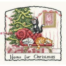 HC962 Heritage Crafts Схема для вишивки рахунковим хрестиком - Дім для Різдва Home For Christmas 17x16 см, папір