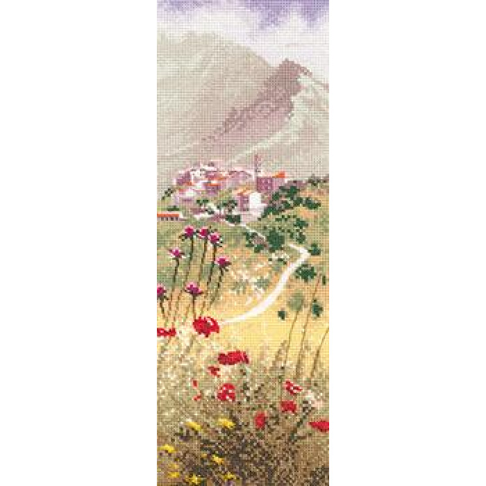 HC970 Heritage Crafts Схема для вишивки рахунковим хрестиком - Корсиканське село Corsican Village 31x11 см, папір HC970 Heritage Crafts Схема для вишивки рахунковим хрестиком - Корсиканське село Corsican Village 31x11 см, папір