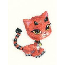 HC986 Heritage Crafts Схема для вишивки рахунковим хрестиком - Чортеня Little Devil 9,5x7,5 см, папір