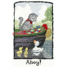 HC991 Heritage Crafts Схема для вишивки рахунковим хрестиком - На палубі Ahoy 21x13,5 см, папір