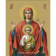 HEG86026 Ікона Знамення Божої Матері, 30х40 см. Strateg. Набір алмазної мозаїки на підрамнику (квадратні, повна). Стратег