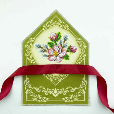 ХВБ_026 Virena Заготовка для вишивки бісером - Хустка для букету 19x26 см (габардин)