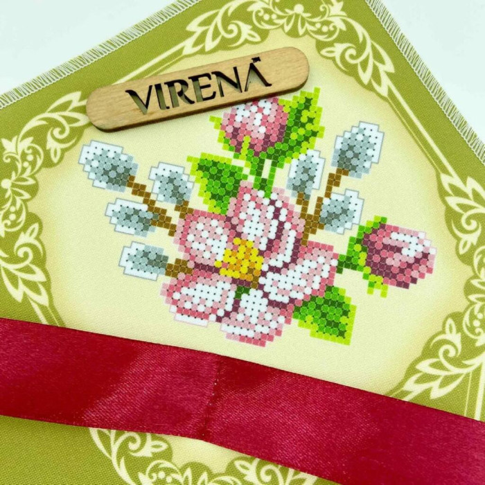 ХВБ_026 Virena Заготовка для вишивки бісером - Хустка для букету 19x26 см (габардин)