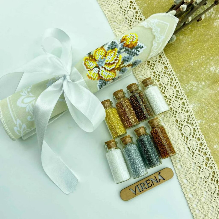 ХВБ_028 Virena Заготовка для вишивки бісером - Хустка для букету 19x26 см (габардин)