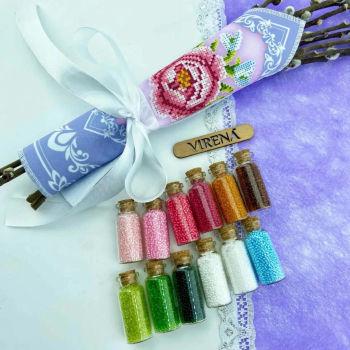 ХВБ_030 Virena Заготовка для вишивки бісером - Хустка для букету 19x26 см (габардин)