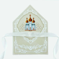 ХВБ_032 Virena Заготовка для вишивки бісером - Хустка для букету 19x26 см (габардин)