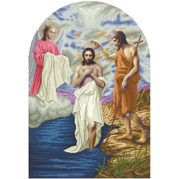 280 І-ХГ-набір Хрещення Господнє (іконостас). БС Солес. Набір для вишивання бісером