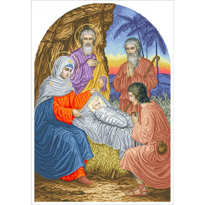 109 І-РХ-набір Різдво Христове (іконостас). БС Солес. Набір для вишивання бісером