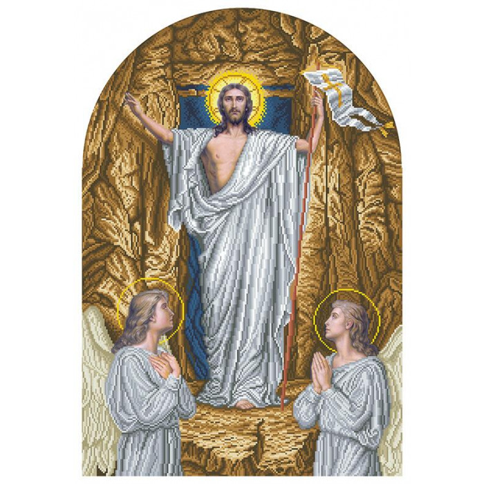113 І-ВХ-набір Воскресіння Христове (іконостас). БС Солес. Набір для вишивання бісером