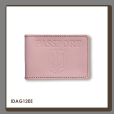 IDAG12EE Babylon Обкладинка для ID-картки PASSPORT з гербом 11x7,5 см рожева, чисте тиснення, шкіра
