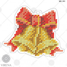 ІДН_010 Дзвіночок. Ялинкова іграшка. Virena. Заготовка під вишивку бісером