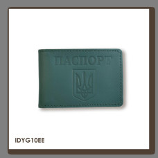 IDYG10EE Babylon Обкладинка для ID-картки ПАСПОРТ з гербом 10x7,5 см зелена, чисте тиснення, шкіра