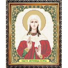 IKUA4114 ArtSolo Заготовка для вишивки бісером - Ікона Св. Мучениця Софія 20,5x25 см (схема на габардині)