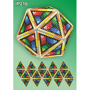 IP216 Калейдоскоп. Новорічний куля. Натхнення. Набір алмазної живопису