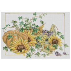 J021-2JS Урожай, 51x40 см. Joy Sunday. Набір для вишивки хрестиком на канві з нанесеним малюнком