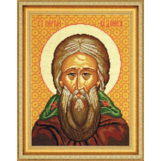 J10 Образ Сергія Радонезького. Чарівниця. Канва з нанесеним малюнком