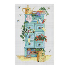 J796JS Joy Sunday Набір для вишивки друкованим хрестиком - Садівництво 41x59 см, Aida 14 (схема на канві)