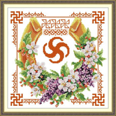 J927JS Joy Sunday Набір для вишивки друкованим хрестиком - Багатство і процвітання 34x34 см, Aida 14 ct (схема на канві) J927JS Joy Sunday Набір для вишивки друкованим хрестиком - Багатство і процвітання 34x34 см, Aida 14 ct (схема на канві)