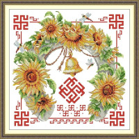 J928JS Joy Sunday Набір для вишивки друкованим хрестиком - Гармонія та взаєморозуміння 34x34 см, Aida 14 ct (схема на канві)