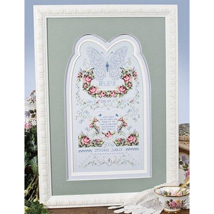 JCP2009C Stoney Creek Буклет схем для вишивки рахунковим хрестиком - Believe Butterfly, папір
