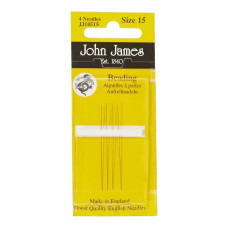 JJ10515E John James - Набір бісерних голок №15, 4 шт