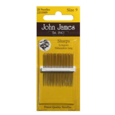 JJ11009E John James - Набір швейних голок №9, 20 шт